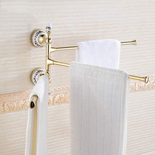 Rack de toalhas simples genéricas, toalhas rotativas, barra de toalha européia, toalheiro de ouro rosa de ouro rosa prateleira de