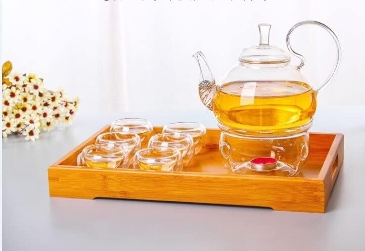 250 ml, 600 ml, 750 ml, 1200 ml resistente ao calor Holdre alça de vidro de vidro de caça de café panela de chá florescendo jarros de bule de vidro