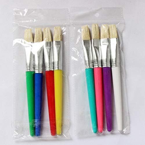 Nuobesty 12pcs arte pincel pincel pincel aquarela pincel artista pincel com paleta para crianças crianças crianças acrílico