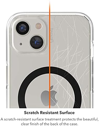 Gear4 Caso transparente para iPhone 13 Pro compatível com MagSafe, Slim & Lightweight [13 ft D30 Impact Protection] Santa Cruz Snap, Clear/Blue