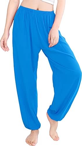 Hoerev Men Mulheres Super Soft Yoga calça calça Taiji Lounge Pant
