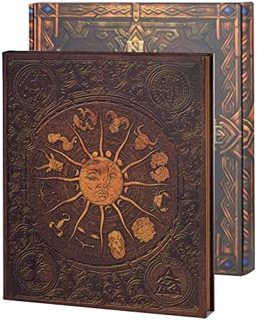 Livro do Zodíaco - Álbum de fotos artesanais com capa em relevo para signos do zodíaco e momentos especiais grandes scrapbook de