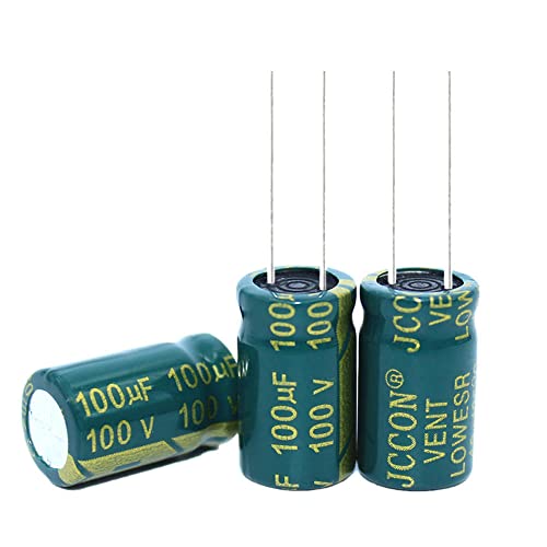 10pcs 100v100UF 10x17mm Capacitor eletrolítico de alumínio alta frequente baixa impedância 10x17mm