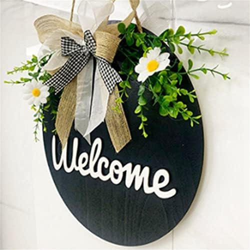 Eyhlkm Porta da frente Welcome Sign da varanda frontal Country Wreatch Wreathing Outdoor Welcome Welcome Sign Home Wall Wall Decoration