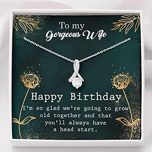 Colar artesanal - colar para minha esposa, presente de feliz aniversário para esposa, colar de prata para mulheres, colar cartões