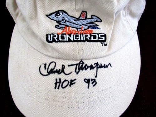 Chuck Thompson Hof 93 Orioles assinados Auto VTG Aberdeen Ironbirds Cap Hat JSA - Chapéus autografados