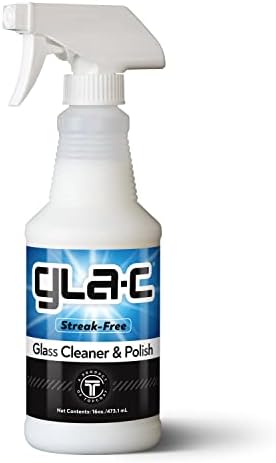 Limpador de janela de carros de acabamento para GLA -C - Limpador de vidro à base de água para pára -brisas, acrílico, vinil e muito mais - melhora a visibilidade e limpa e polimento sem estrias - garrafa de spray de 16 onças