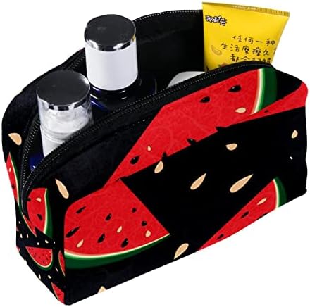 Bolsas de cosméticos para mulheres, bolsas de bolsas de maquiagem de maquiagem Bolsa de maquiagem Meninas, desenho animado de melancia