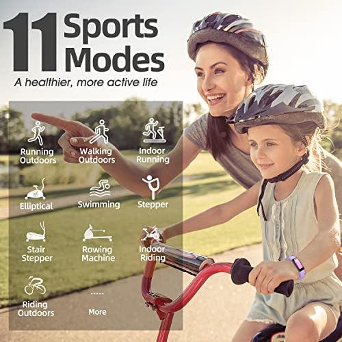 HOOMOON Fitness Tracker Watch for Kids, rastreador de atividades à prova d'água IP68, rastreamento do sono, 11 modos