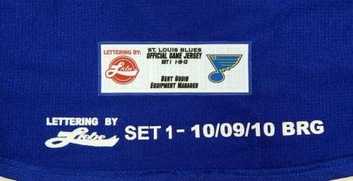2012-13 St. Louis Blues Taylor Chorney 43 Jogo emitido Blue Jersey DP12051 - Jogo usado NHL Jerseys