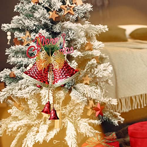 Decorações de Natal Ornamentos de árvore de Natal Ornamentos duplos da cena de campainha