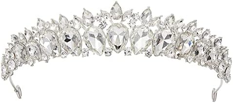 Aw Bridal Clear Crystal Tiaras e Coroas para Mulheres Casamento Tiara para a Princesa Tiara Bridal Tiaras e coroas
