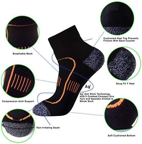 PAUBOLAND MEMN CUNCHENDED ANTI -ODOR PROVA TRIM NEMESTRA COMPRESSÃO DE TRIMELAGEM DE TREKKING SOCKS