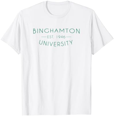 T-shirt simples da Universidade Binghamton