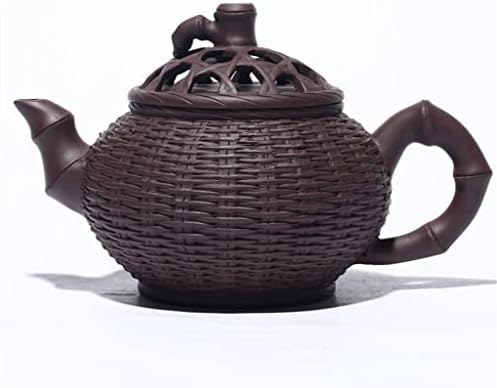 Tecelagem de bambu ccbuy 430 ml de pacote roxo ponte de chá conjunto de chá conjunto de chá doméstico conjunto de