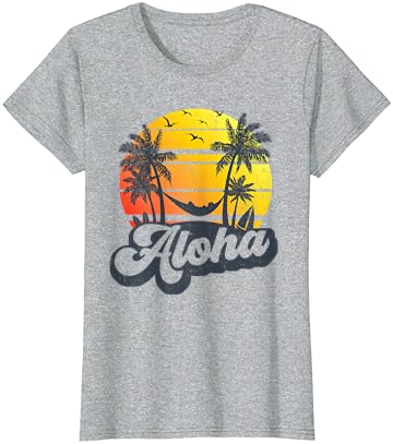 Aloha Hawaii Hawaiian Island camisa Palmas de férias de praia T-shirt