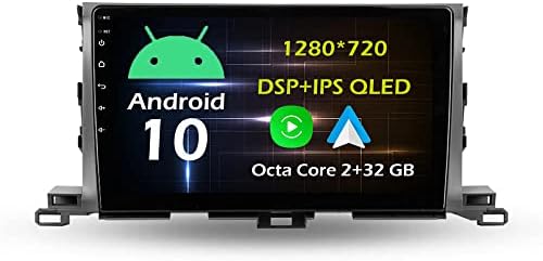 10.1 '' Android 10 no Dash Car Stéreo Radio Fit para Toyota Highlander 2015 ~ 2017 Unidade de cabeça GPS Navigação