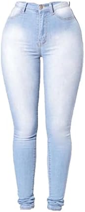 Jeans de flare de alongamento de maiyifu-gj para mulheres de cintura alta calça de jeans de sino magro de jeans de