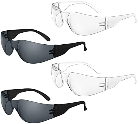 Os óculos de segurança claros, óculos protetores para homens, óculos de proteção ocular com lente de proteção clara para o trabalho