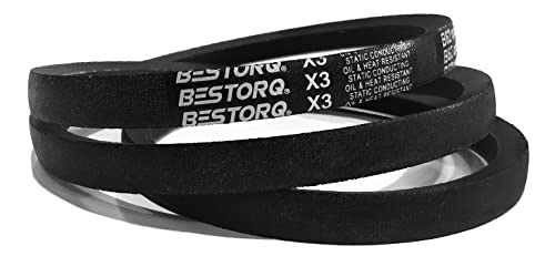 BETORQ 5V1320 Belt de borracha, embrulhado, preto, 132 comprimento x 0,62 largura x 0,53 altura, pacote de 4