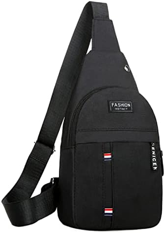 Bolsa de esteira para homens bolsa de crossbody de moda leve de pacote de peito para viagens esportivas de caminhada Um tamanho