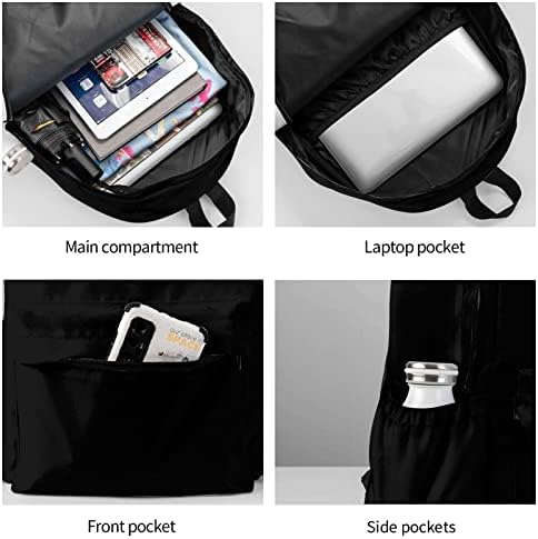Backpack de desenho animado Zoseny para meninos e meninas Backpack de viagem casual leve para a mochila de laptop de 17 polegadas Backpack Backpack Backpack Backpack Black