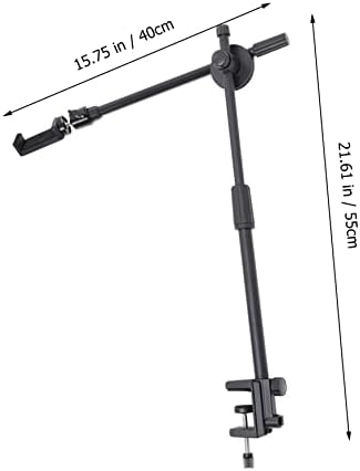 Solustre Flexible Lazy Phone Desenho de webcam Mount Desk Stand On Overhead Arm Suspension Live Tellphone para cleg streaming articulador assarrista de mesa telescópica Scissor