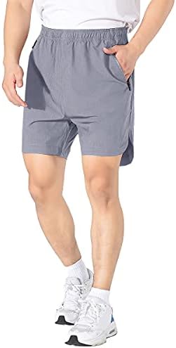 Shorts atléticos ltifone para homens, shorts de treino masculino rápido, treinando shorts de homens secos com bolsos com