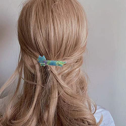 Clipes de cabelo de gato de acetato clipes de pato clipes de cabelo de primavera pequenas barretas para meninas mulheres mulheres