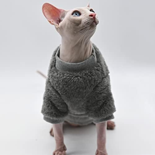 Camis de estimação para animais de estimação de roupas de gato de gato moda moda de gato macio conforto espessado espessado sphinx sem pêlos roupas de gato roupas