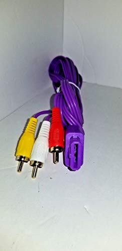 10ft 3m Extra Long Longo Purple Av Audio Video Cable Lead para Super Nintendo 64 GameCube
