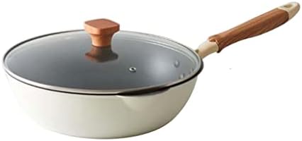 Frigideira fzzdp pan não bastão panela de cozinha de cozinha antiaderente com alça de tampa de cozinha wok panela