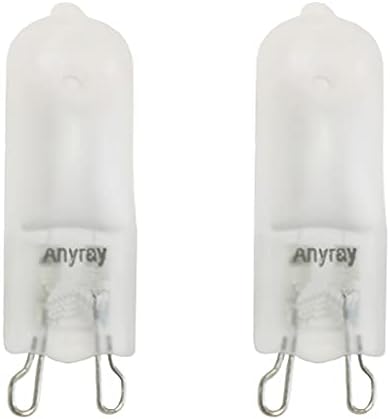 Anyray -bulbs Glasted Glasted 50 Watt G9 T4 50W Halogen Bi -Pin 130 volts 50WATT A1722F