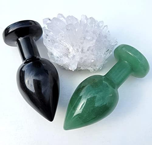 2pcs/conjunto de massagem de cristal natural obsidiana de massagem