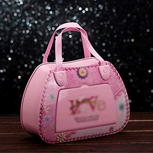 N/A Pink Mirror Dancing Portable Roting Music Box Box Box Home Decoration Presente Bolsa de Armazenamento Cosmético