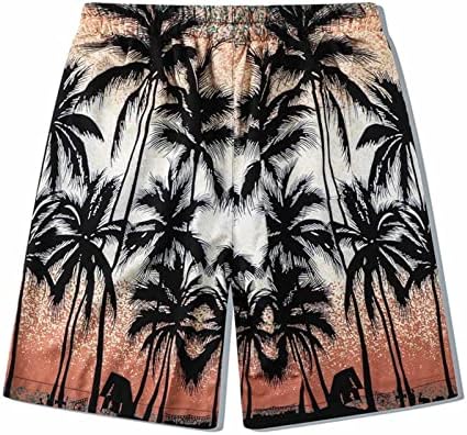 Camisas de manga curta masculinas e shorts definem a blusa de colar da praia da praia havaiana Top Top Summer Summer Casual
