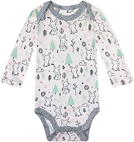 Modern Baby 3-Pack Bodysuits de manga curta para bebês para recém-nascidos e infantil unissex menino e menina algodão