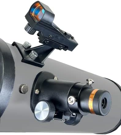 Telescópio ExplorApropro 114AZ Refletor - Telescópio de Apertura de 114mm de 500 mm - Telescópio Focal de 500 mm - Telescópio Manual Alt -Az com controle de câmera lenta em ambos os eixos - adaptador de smartphone bônus e obturador remoto