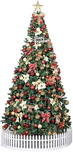 Árvore de Natal Artificial Premium Luzes arruinadas com arruceled ornamentos 600 ramificação Assemble Easy Montagem Perfeita