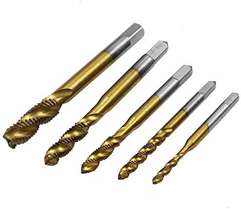 WMSS Maidou Titanium thread Tap Bit Drill Bit para HSS Spiral Flute Tap M3 M4 M5 M6 M8 Ponto Espiral Tap Brill