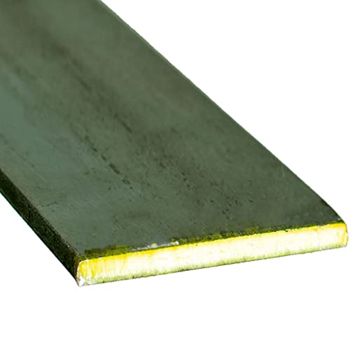 Placa de aço de barra plana sólida - laminado a quente - material de metal de matéria -prima simples - 1/8 '' de espessura