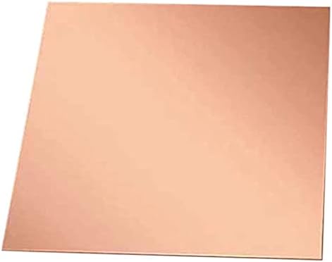 Lieber Iluminação Metal Folha de cobre Folha de cobre puro Folha de cobre T2 Placa de cobre roxa espessa 0,5 mm para jóias, artesanato, DIY, reparos, placa de latão elétrica placa de latão