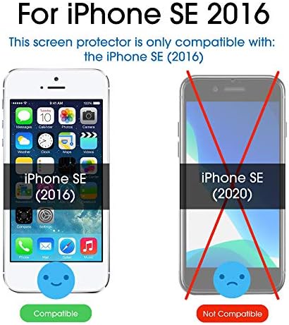 Protetor de tela AMFILM IPHONE SE, protetor de tela para iPhone SE, 5, 5s, 5c Premium HD Clear