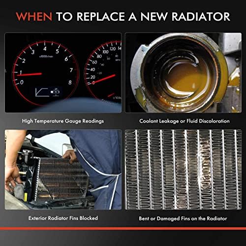 Conjunto do radiador do refrigerante do motor A-premium Com o resfriador de óleo de transmissão compatível com Chevrolet