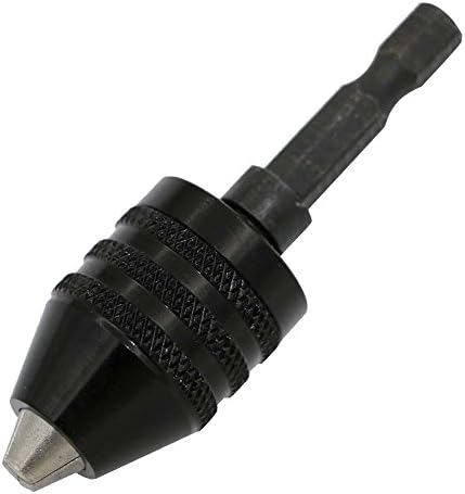Frill sem chave sem chave de 1/4 de polegada Conversor de adaptador de alteração rápida 0,3-6,5mm