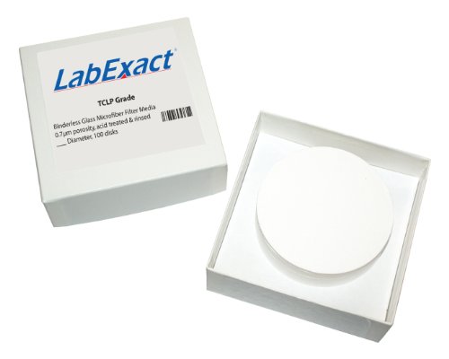 LabExact 1200136 GRATO TCLP ACDID FILHO DE Microfibra de vidro lavado, vidro de borossilicato sem fichas, 0,7 µm, 9,0cm