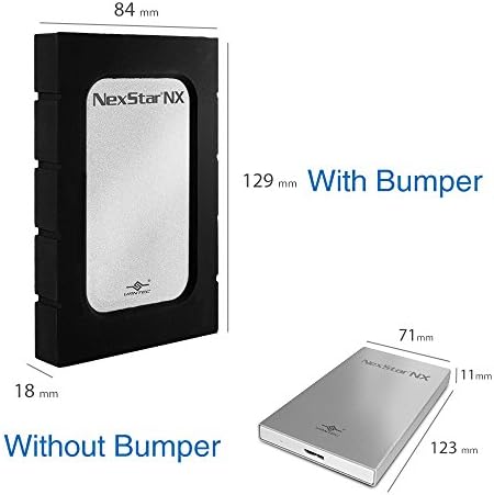 Vantec NST-239S3B-SV Nexstar NX 2,5 SATA para USB 3.0 Gabinete para 7mm e 9,5 mm SSD e HDD com pára-choques