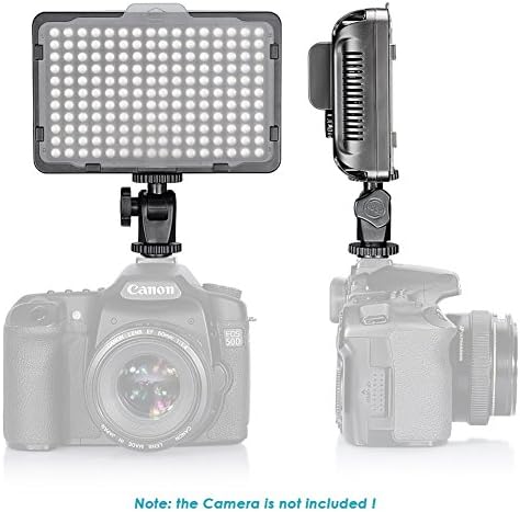 Neewer 176 Kit de iluminação de luz de vídeo LED: Painel de LED de 176 diminua, com bateria de íon de 2200mAh, carregador de bateria USB e estojo de transporte para fotografia de produto e retrato