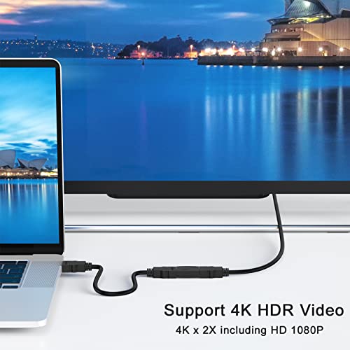 Adaptador feminino para fêmea UVOOI HDMI, acoplador 4K HDMI para Extensão Conector de Cabo HDMI Compatível com Xbox, PS4/PS5, HDTV, Monitor, Laptop, Projector -2
