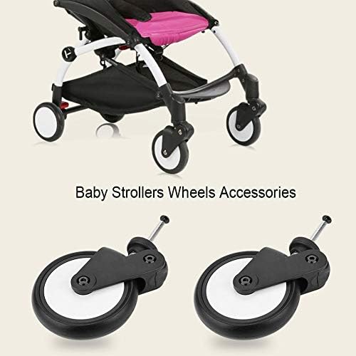 Conjunto de rodas dianteiras Zerodis para Baby Jogger, Fisicultores de Baby Rodos de borracha Acessórios Yoya VoVo Wheel Kids Carria